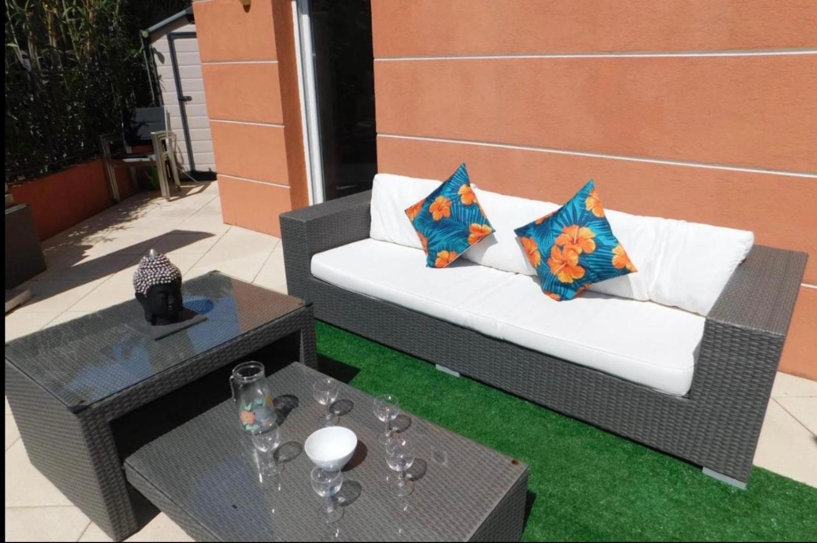 Proche Mer 3P+40M2 Terrasse Антиб Экстерьер фото